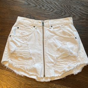 White Carmar mini skirt